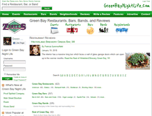Tablet Screenshot of greenbaynightlife.com